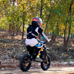 MotoTec Thunder 50cc 2-Stroke Kids Gas Dirt Bike Gas Dirt Bikes MotoTec