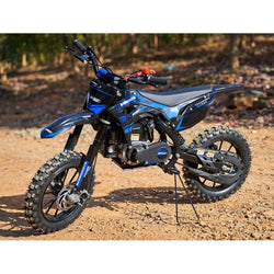 MotoTec Thunder 50cc 2-Stroke Kids Gas Dirt Bike Gas Dirt Bikes MotoTec