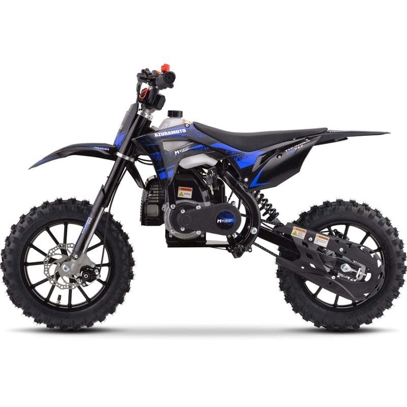 MotoTec Thunder 50cc 2-Stroke Kids Gas Dirt Bike Gas Dirt Bikes MotoTec