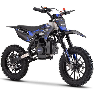 MotoTec Thunder 50cc 2-Stroke Kids Gas Dirt Bike Gas Dirt Bikes MotoTec Blue