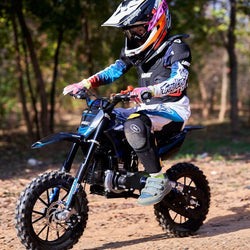 MotoTec Thunder 50cc 2-Stroke Kids Gas Dirt Bike Gas Dirt Bikes MotoTec