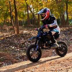 MotoTec Thunder 50cc 2-Stroke Kids Gas Dirt Bike Gas Dirt Bikes MotoTec