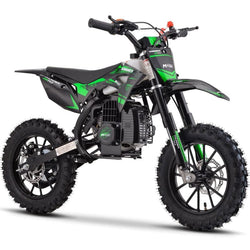 MotoTec Thunder 50cc 2-Stroke Kids Gas Dirt Bike Gas Dirt Bikes MotoTec Green
