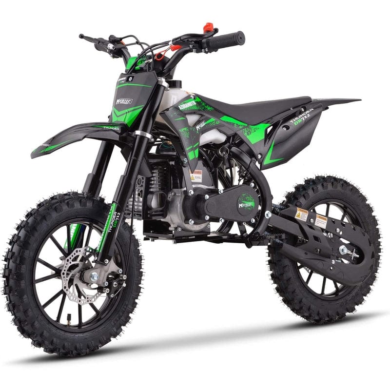MotoTec Thunder 50cc 2-Stroke Kids Gas Dirt Bike Gas Dirt Bikes MotoTec