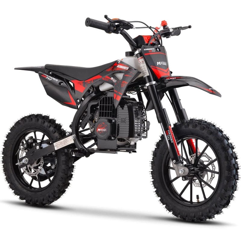 MotoTec Thunder 50cc 2-Stroke Kids Gas Dirt Bike Gas Dirt Bikes MotoTec Red