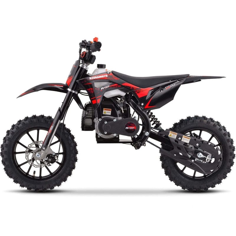 MotoTec Thunder 50cc 2-Stroke Kids Gas Dirt Bike Gas Dirt Bikes MotoTec