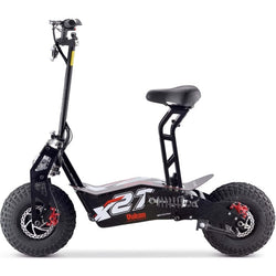 MotoTec Vulcan 48v 1600w Electric Scooter Black Electric Scooters MotoTec