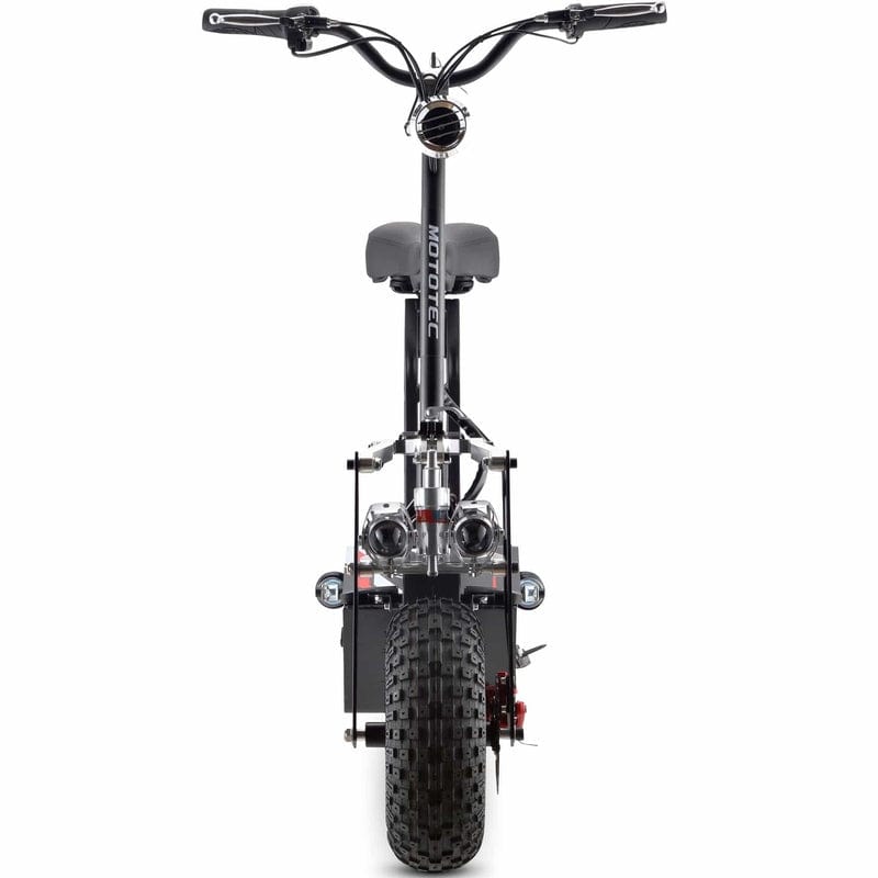 MotoTec Vulcan 48v 1600w Electric Scooter Black Electric Scooters MotoTec