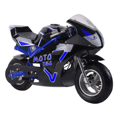 MotoTec 36v 500w Electric Pocket Bike GT Electric Pocket Bikes MotoTec Blue