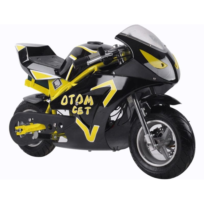MotoTec 36v 500w Electric Pocket Bike GT Electric Pocket Bikes MotoTec Yellow