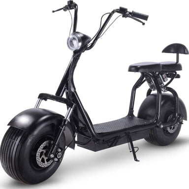 MotoTec Knockout 60v 1000w Electric Scooter Black Electric Scooters MotoTec