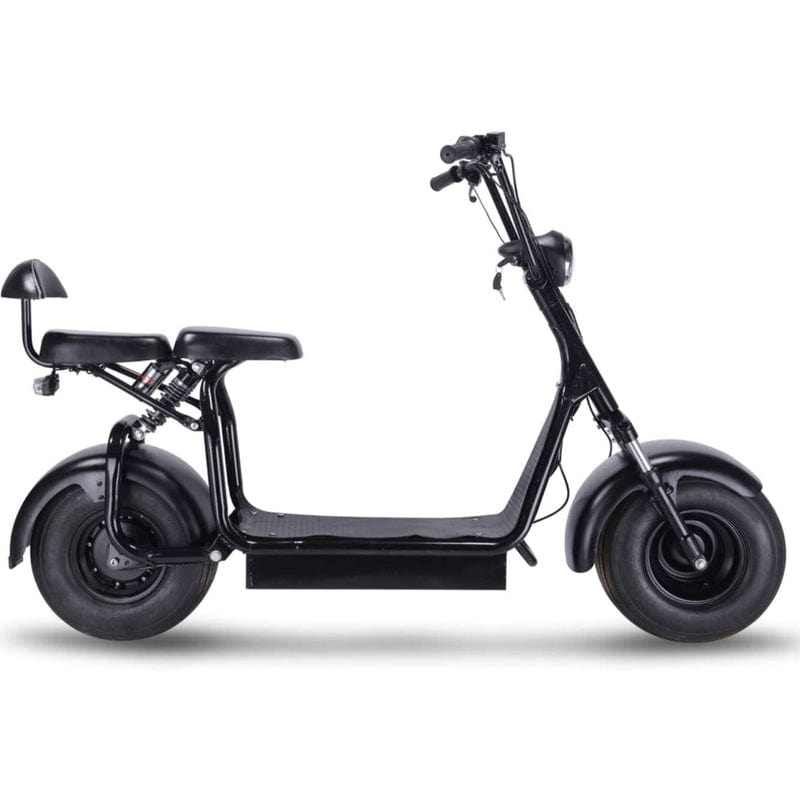 MotoTec Knockout 60v 1000w Electric Scooter Black Electric Scooters MotoTec