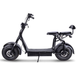 MotoTec Knockout 60v 1000w Electric Scooter Black Electric Scooters MotoTec