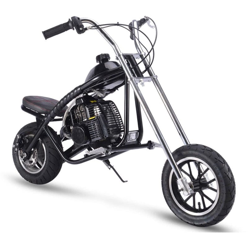 MotoTec 49cc Gas Mini Chopper Gas Mini Choppers MotoTec Black