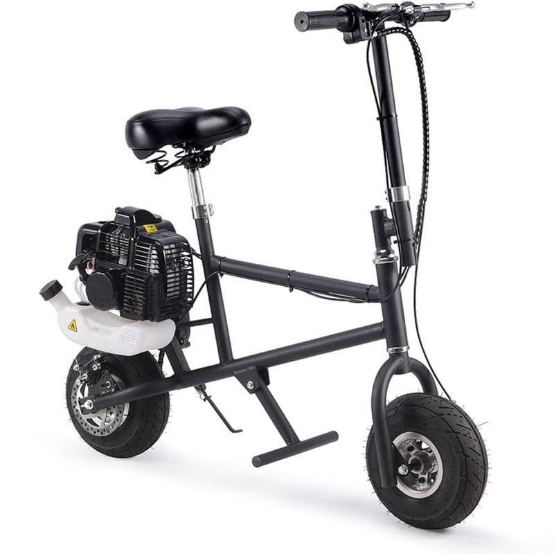 MotoTec 49cc Gas Mini Bike Black Gas Mini Bikes MotoTec