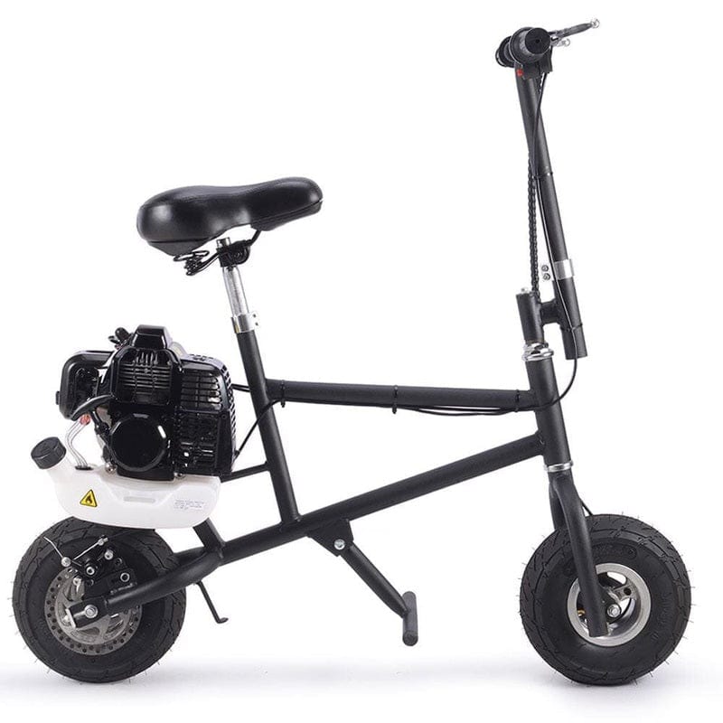 MotoTec 49cc Gas Mini Bike Black Gas Mini Bikes MotoTec