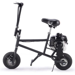 MotoTec 49cc Gas Mini Bike Black Gas Mini Bikes MotoTec