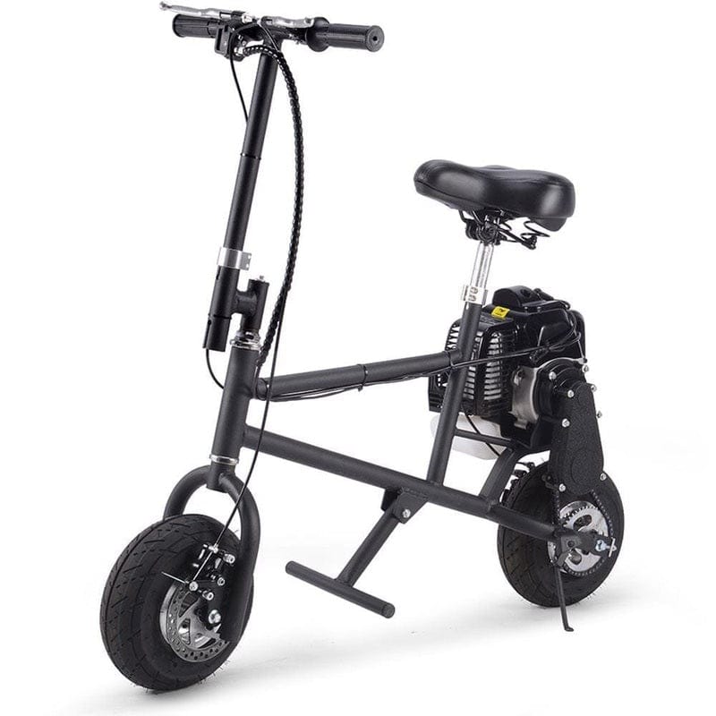 MotoTec 49cc Gas Mini Bike Black Gas Mini Bikes MotoTec