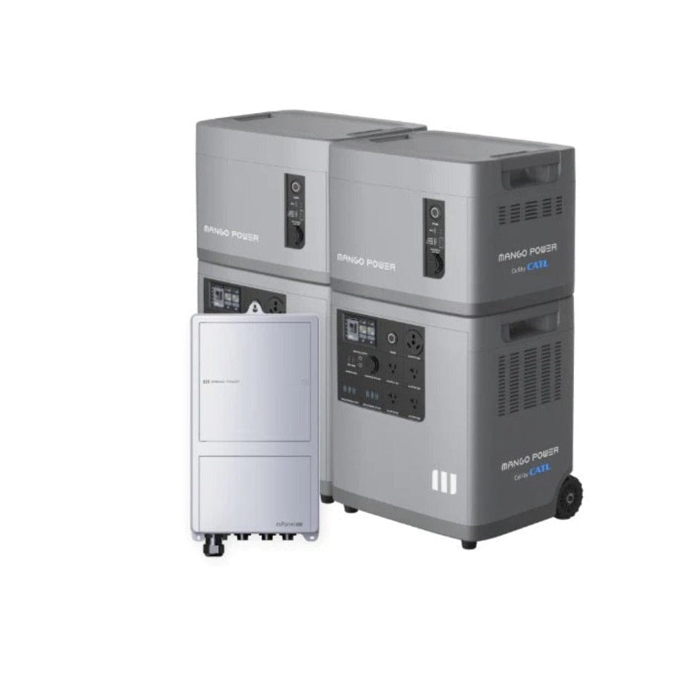 Mango Power Home Backup Kit Pro | 2 x Mango Power E + 2 x Expansion Battery + 1 x mPanel Pro Solar Generators Mango Power