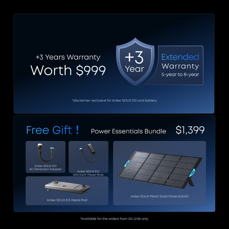 Anker SOLIX E10 | Expandable Whole-Home Backup System | Manual Kit