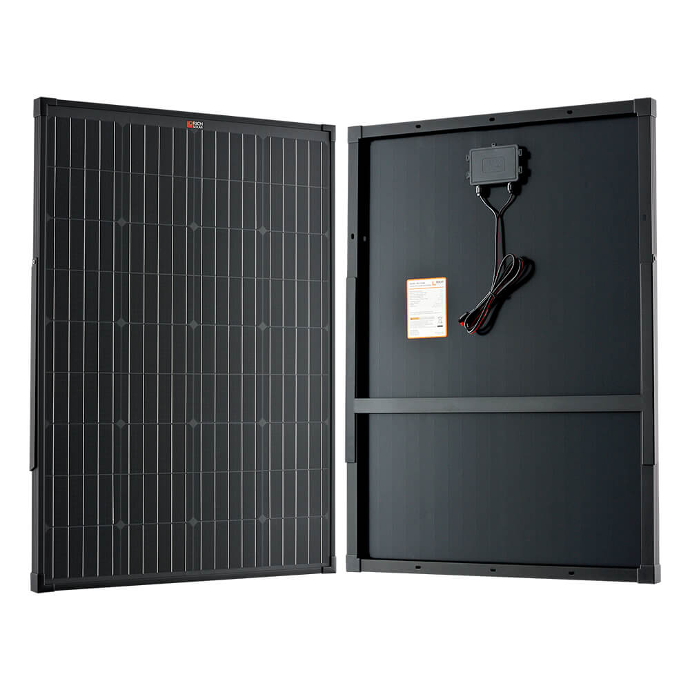 RICH SOLAR | MEGA 100 Watt Portable Solar Panel Black Portable Solar Panels RICH SOLAR