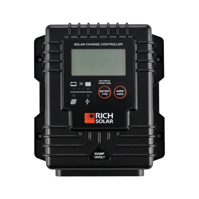 RICH SOLAR MEGA 200 Portable Briefcase Charging Kit | 200 Watt Portable Solar Panel | Premium 12V Portable Solar Panel for Generators, Vans, Campers | High Efficiency Portable Solar Panels RICH SOLAR