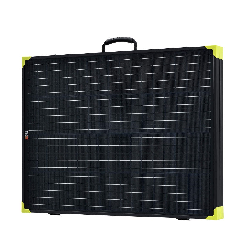 RICH SOLAR MEGA 200 - 200W 12V Portable Briefcase Solar Panel, High Efficiency, Ideal for Generators & Campers Solar Panels Rich Solar