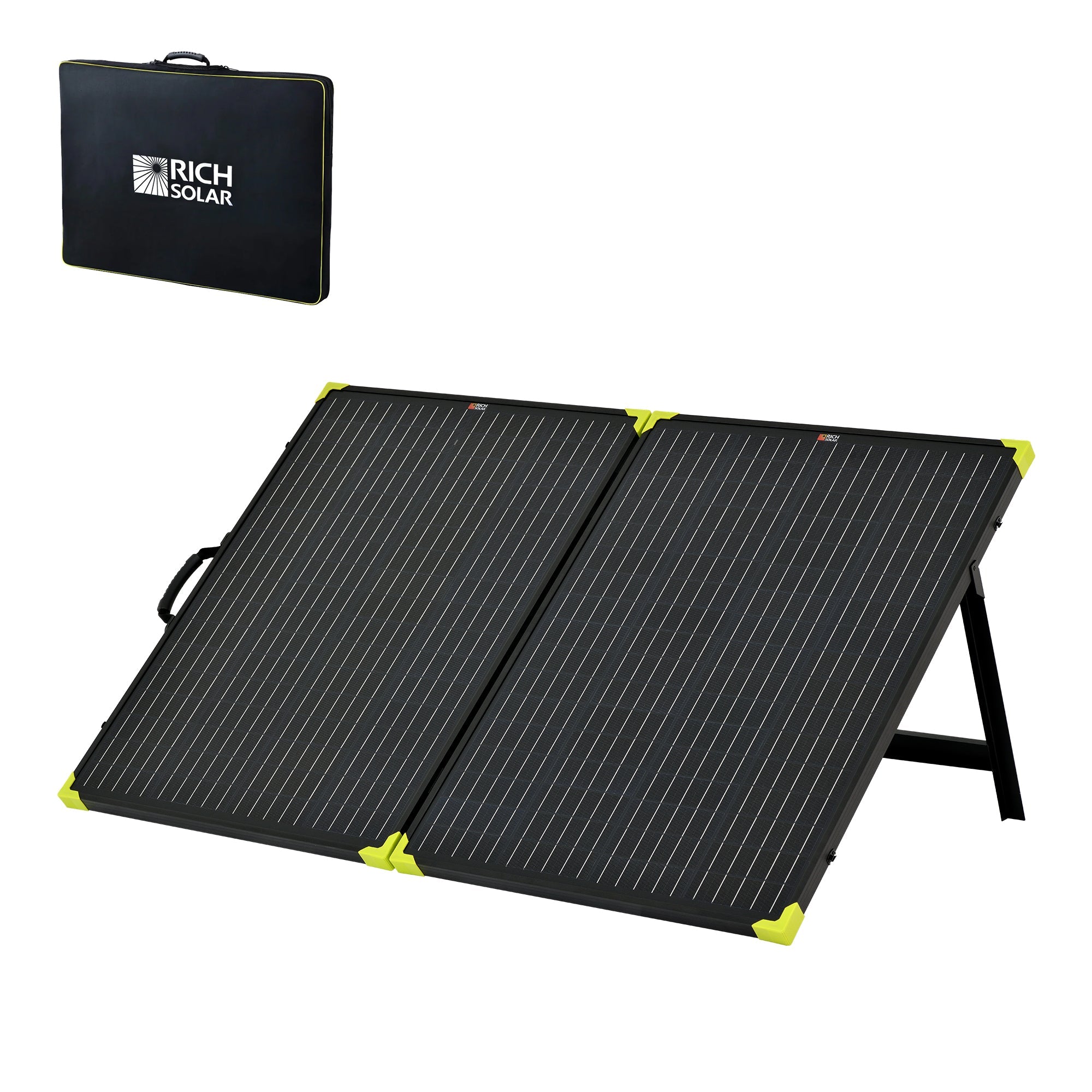 RICH SOLAR MEGA 200 - 200W 12V Portable Briefcase Solar Panel, High Efficiency, Ideal for Generators & Campers Solar Panels Rich Solar