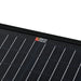 Close-up of the logo on the Mega 200 Watt Portable Solar Panel Briefcase
