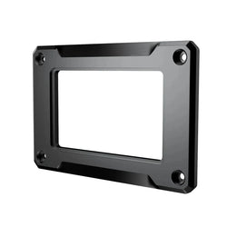 Metal bezel frame with mounting holes