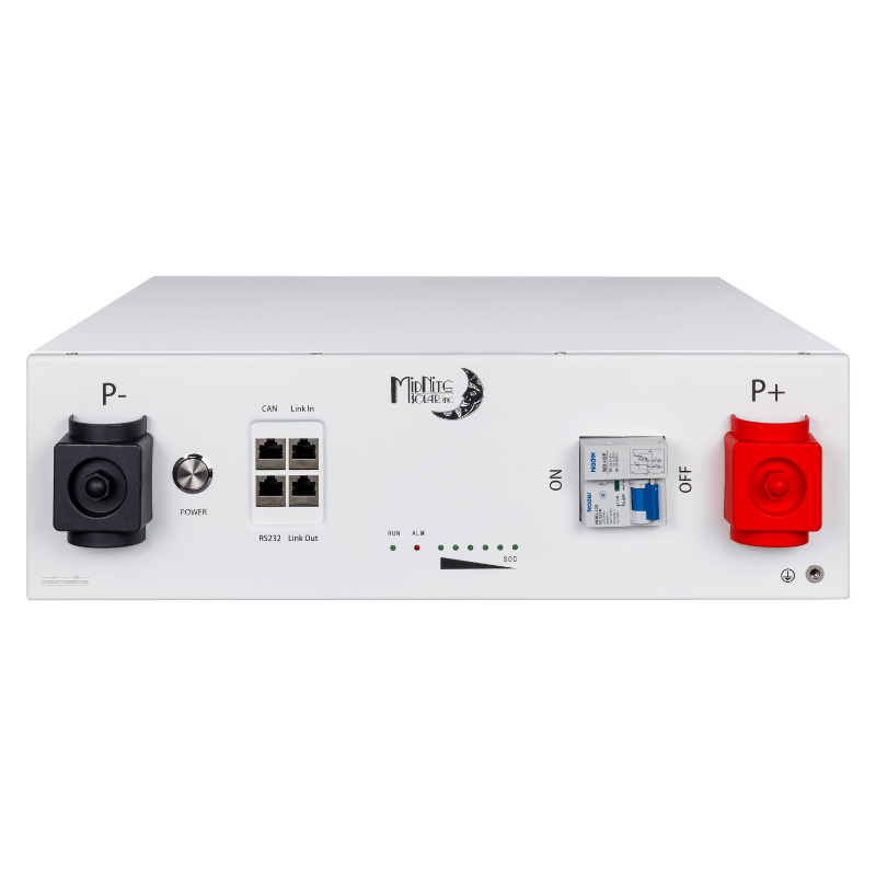 MidNite Solar MNPowerFlo5 5.12 kwh 48 Volt 100Ah U3 Server Rack Mount LFP Battery – Available in 2–6 Unit Bundles Server Rack Batteries MidNite Solar