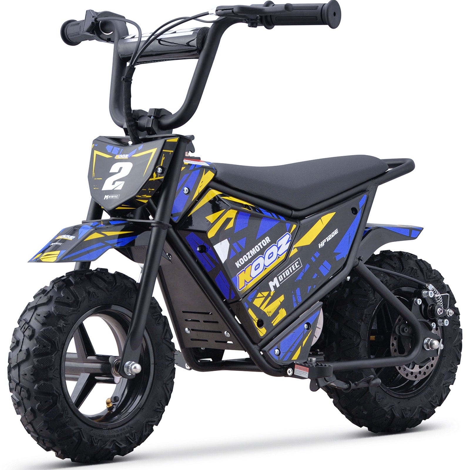 MotoTec 24V 250W (HP120E) Electric Powered Mini Bike Blue, image size:1600x1600