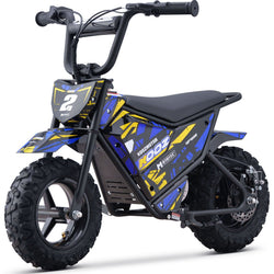 MotoTec 24v 250w (HP120E) Electric Powered Mini Bike Electric Mini Bikes MotoTec Blue