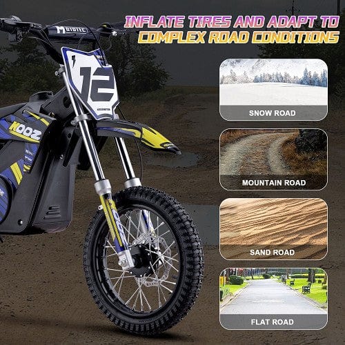 MotoTec 36v 1000w (HP112E) Electric Dirt Bike Electric Dirt Bikes MotoTec