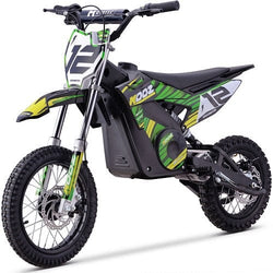 MotoTec 36v 1000w (HP112E) Electric Dirt Bike Electric Dirt Bikes MotoTec Green