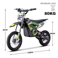 MotoTec 36v 1000w (HP112E) Electric Dirt Bike Electric Dirt Bikes MotoTec