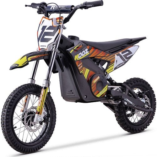 MotoTec 36v 1000w (HP112E) Electric Dirt Bike Electric Dirt Bikes MotoTec Orange