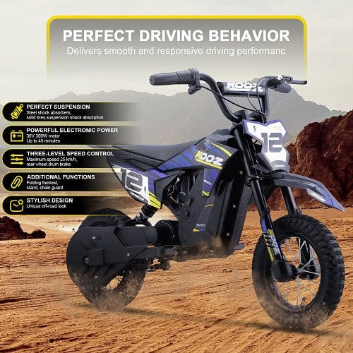 MotoTec 36v 300w (HP122E) Electric Dirt Bike Electric Dirt Bikes MotoTec