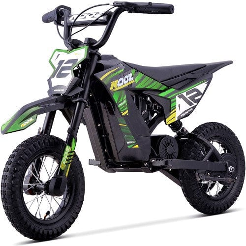 MotoTec 36v 300w (HP122E) Electric Dirt Bike Electric Dirt Bikes MotoTec Green