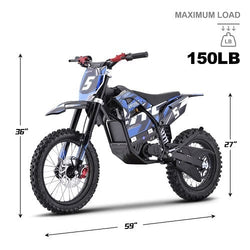 MotoTec 60v 2000w Pro Electric Dirt Bike Lithium (HP115E) Electric Dirt Bikes MotoTec