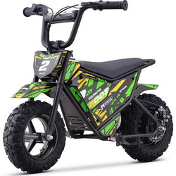 MotoTec 24v 250w (HP120E) Electric Powered Mini Bike Electric Mini Bikes MotoTec Green