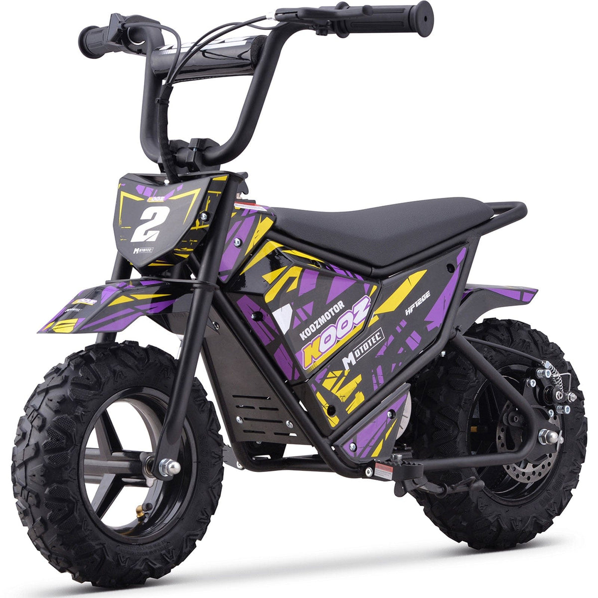 MotoTec 24v 250w (HP120E) Electric Powered Mini Bike Electric Mini Bikes MotoTec Purple