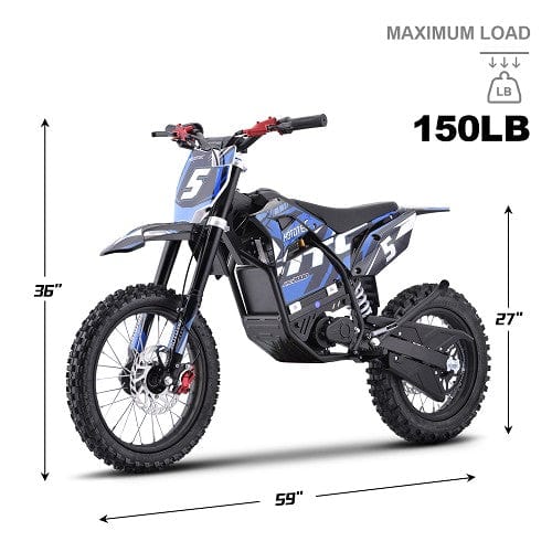 MotoTec 60v 2000w Pro Electric Dirt Bike Lithium (HP115E) Electric Dirt Bikes MotoTec
