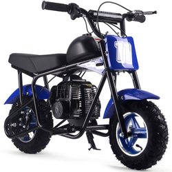 MotoTec Urchin 49cc 2-Stroke Kids Gas Mini Bike Gas Mini Bikes MotoTec Blue