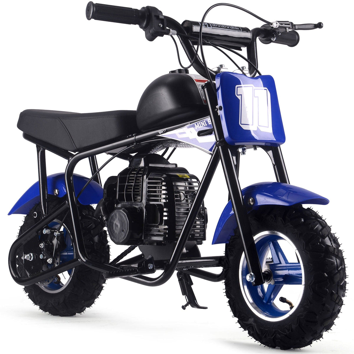 MotoTec Urchin 49cc 2-Stroke Kids Gas Mini Bike Gas Mini Bikes MotoTec Blue