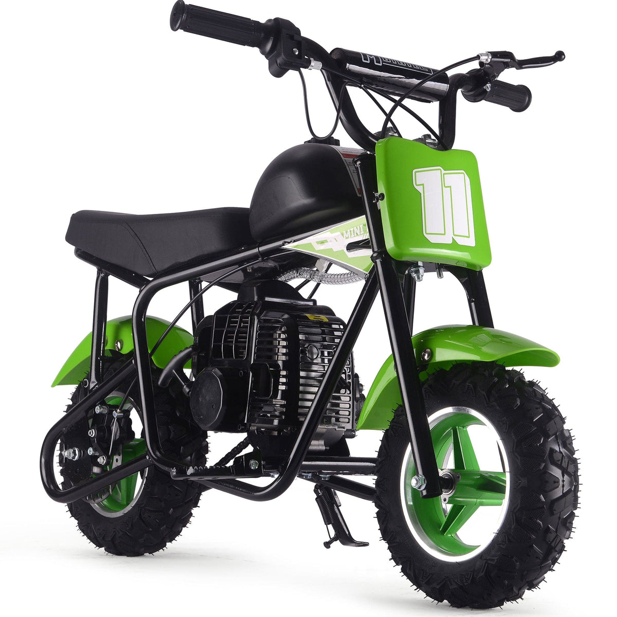 MotoTec Urchin 49cc 2-Stroke Kids Gas Mini Bike Gas Mini Bikes MotoTec Green