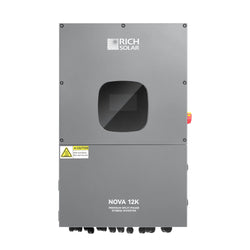 RICH SOLAR NOVA 12K | 12000 Watt 48V Split Phase Hybrid Inverter | 12000W PV Input, 10000W Continuous Output 120/240V | Premium 12000W 48V Hybrid Inverter for Cabins, ADUs, Tiny Homes, Residential, Agriculture, Off-Grid, On-Grid | UL Certified Hybrid Inverters RICH SOLAR