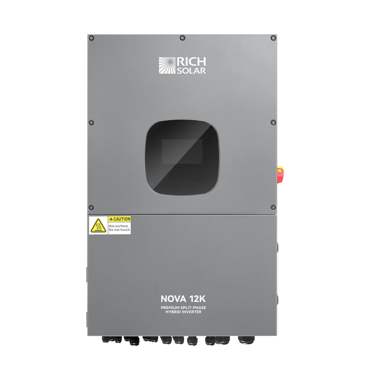 RICH SOLAR NOVA 12K | 12000 Watt 48V Split Phase Hybrid Inverter | 12000W PV Input, 10000W Continuous Output 120/240V | Premium 12000W 48V Hybrid Inverter for Cabins, ADUs, Tiny Homes, Residential, Agriculture, Off-Grid, On-Grid | UL Certified Hybrid Inverters RICH SOLAR