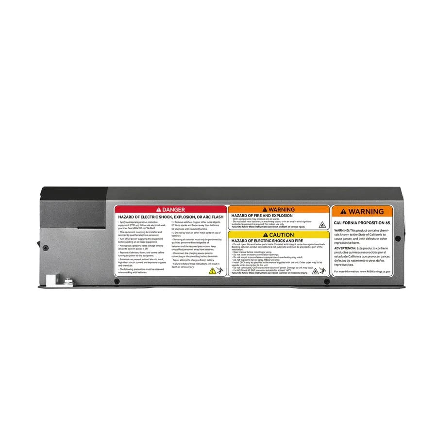 Electrical component with safety warnings