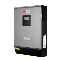 NOVA MAX 3K | 3000 Watt (3kW) 24 Volt Off-Grid Hybrid Solar Inverter | Powerful 3000W 24V Hybrid Inverter for RVs, Trailers, Campers, Vans, Trucks, Overlanders, Boats | #1 Ranked 24V Hybrid Inverter (BACKORDER - ETA: AUGUST) Hybrid Inverters RICH SOLAR